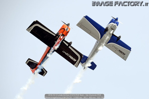 2019-10-12 Linate Airshow 01074 RV8 Team - Van Grunsven RV8